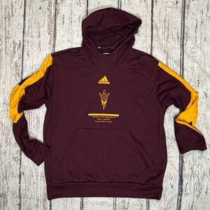 Arizona State Sun Devils Adidas NCAA Collegiate Hoodie Mens Pullover Sweatshirt